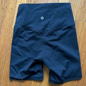 Lululemon black bike shorts